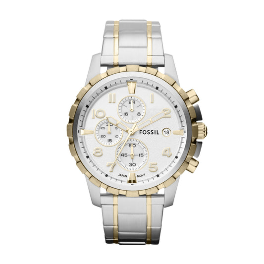 Fossil Analog White Dial Men's Watch