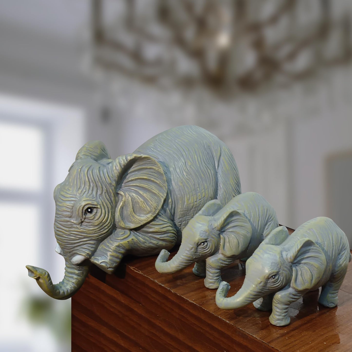 Set of 3 Realistic Elephant Sitter