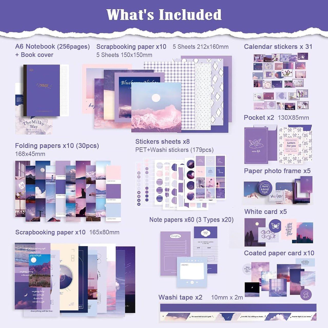 Purple Aesthetic Vintage Scrapbook