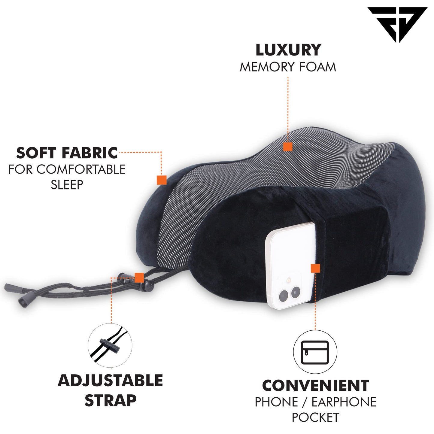 FUR JADEN Travel Pillow & Eye Mask