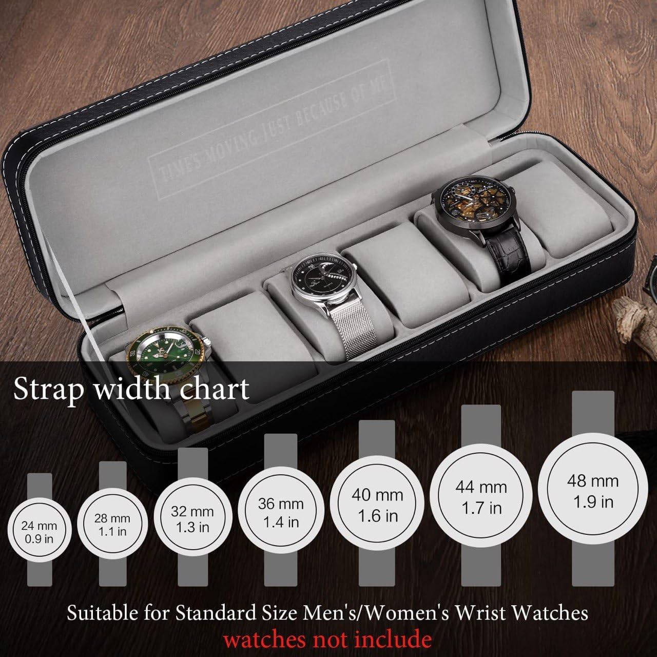 Watch box organizer 6 slots