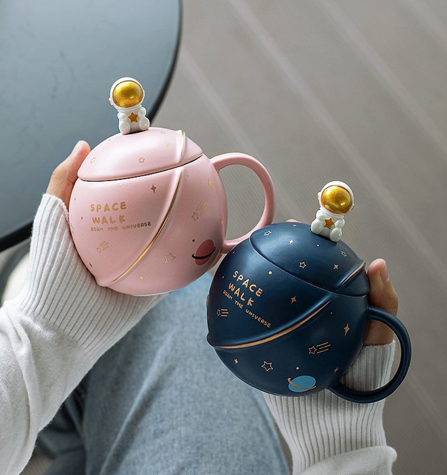 Coffee Mug Lid & Spoon