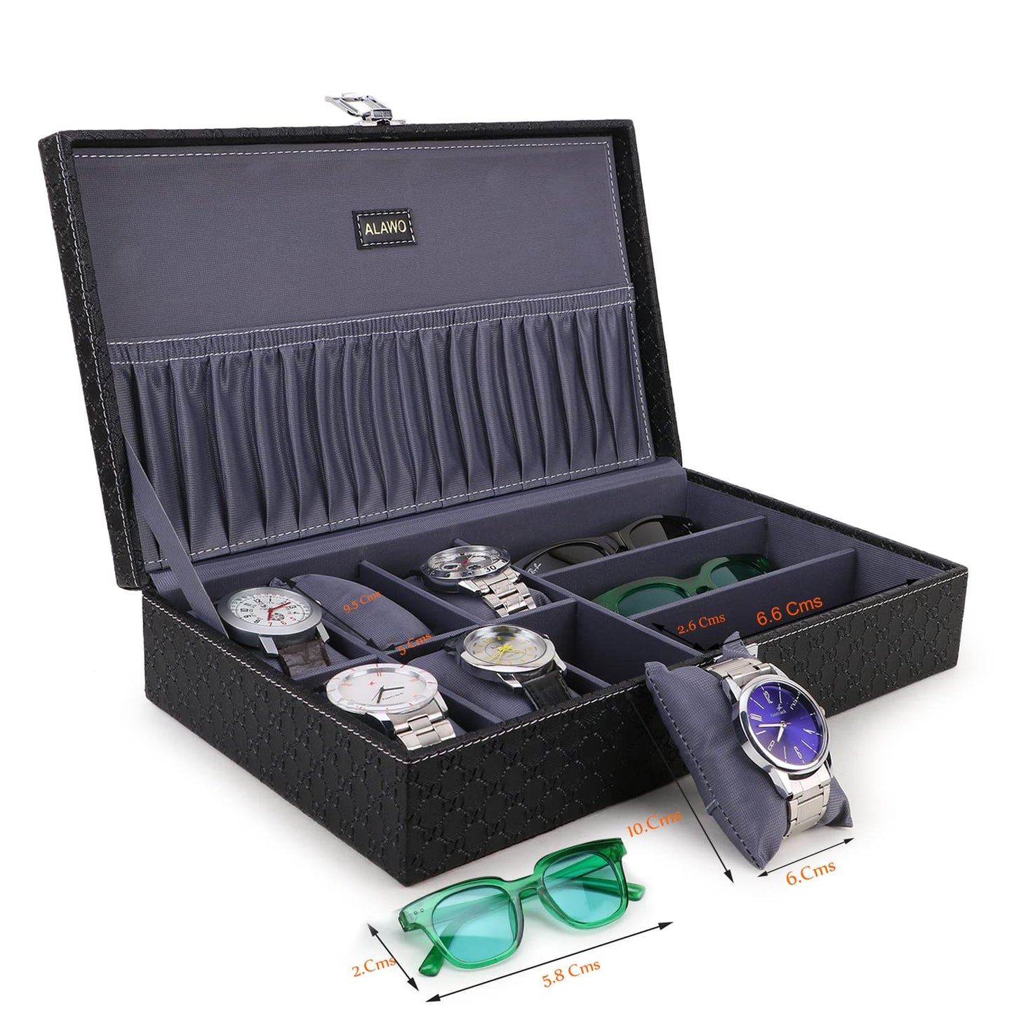 Watch Box and Sunglasses Organizer