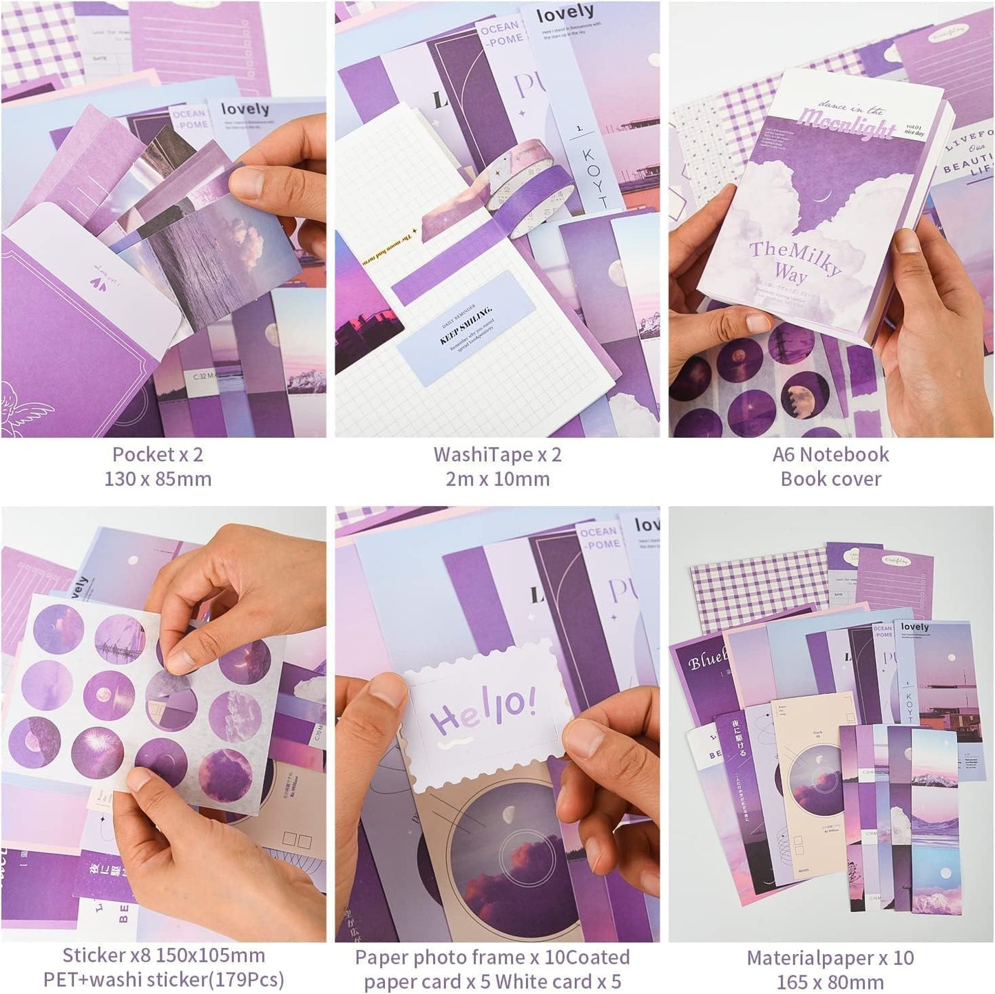 Purple Aesthetic Vintage Scrapbook