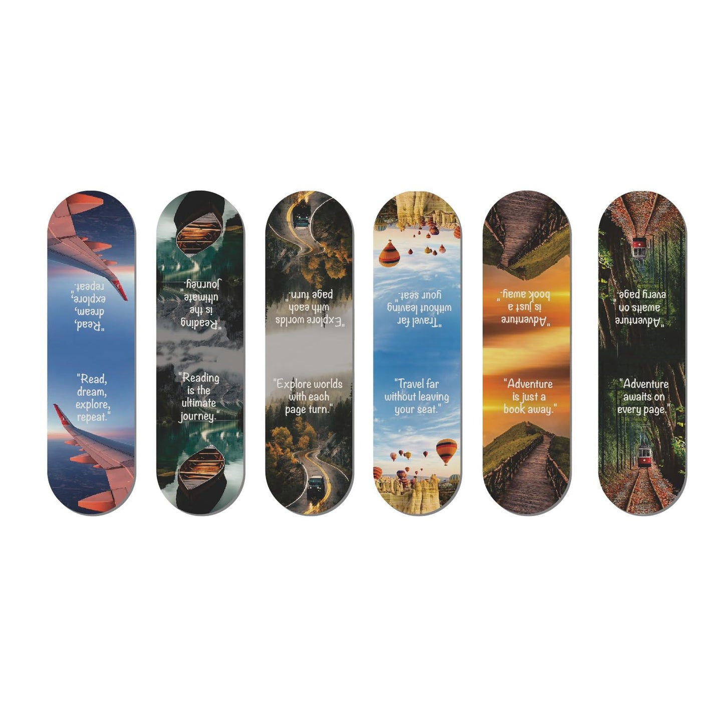 Pack of 6 Travel Bookmarks