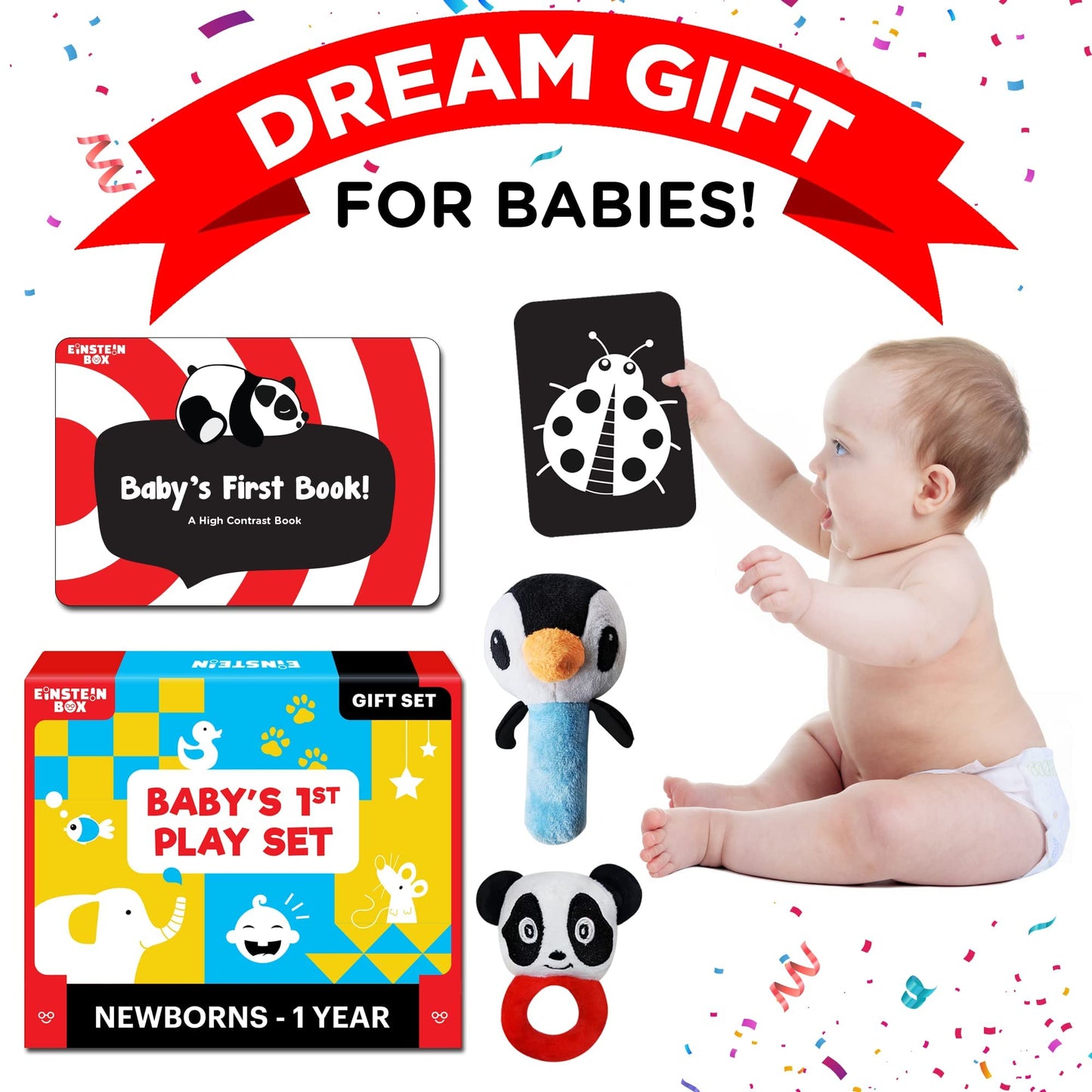 Einstein Box Gift Set| Ages 0-3-6-9-12 Months