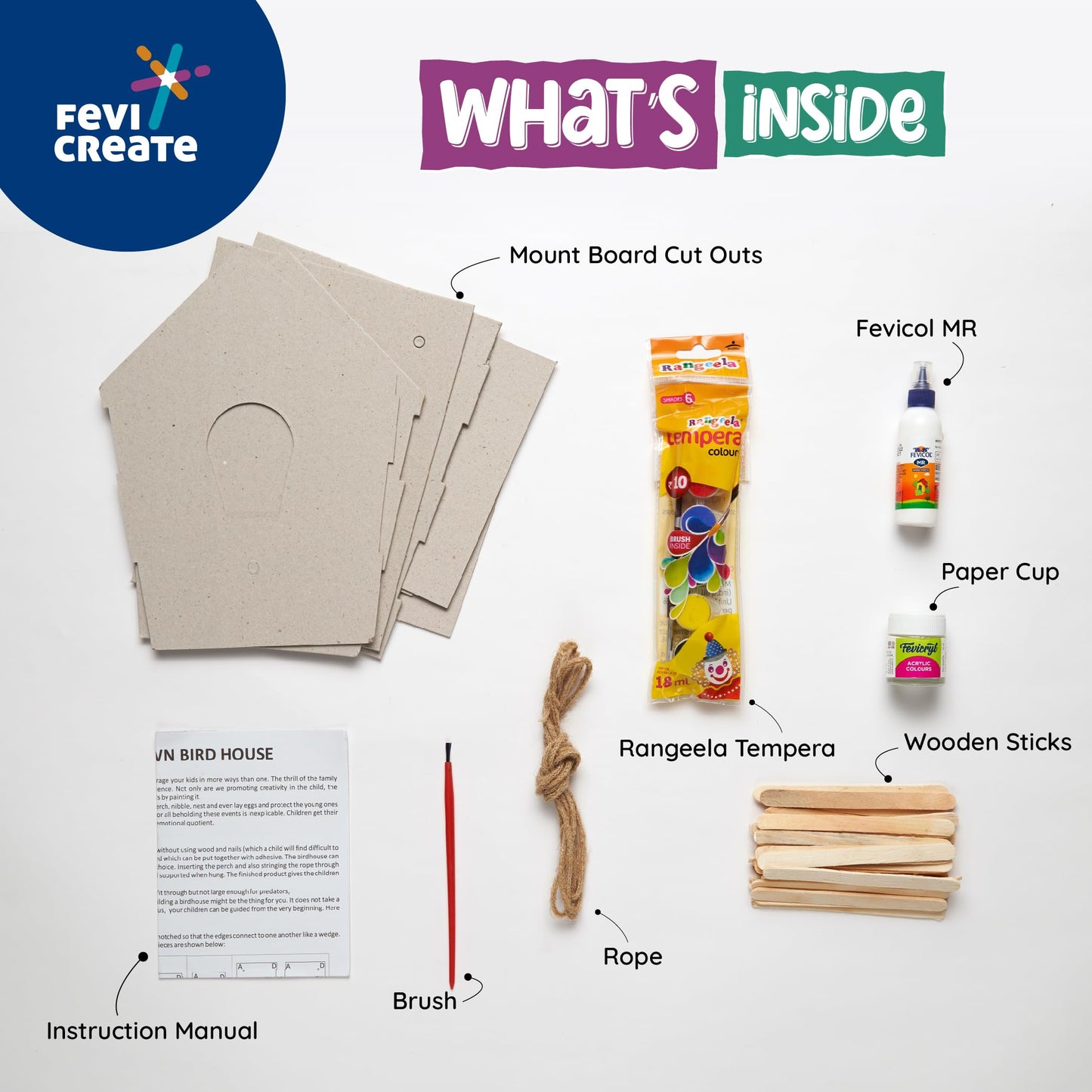 Bird House Art & Craft Kit