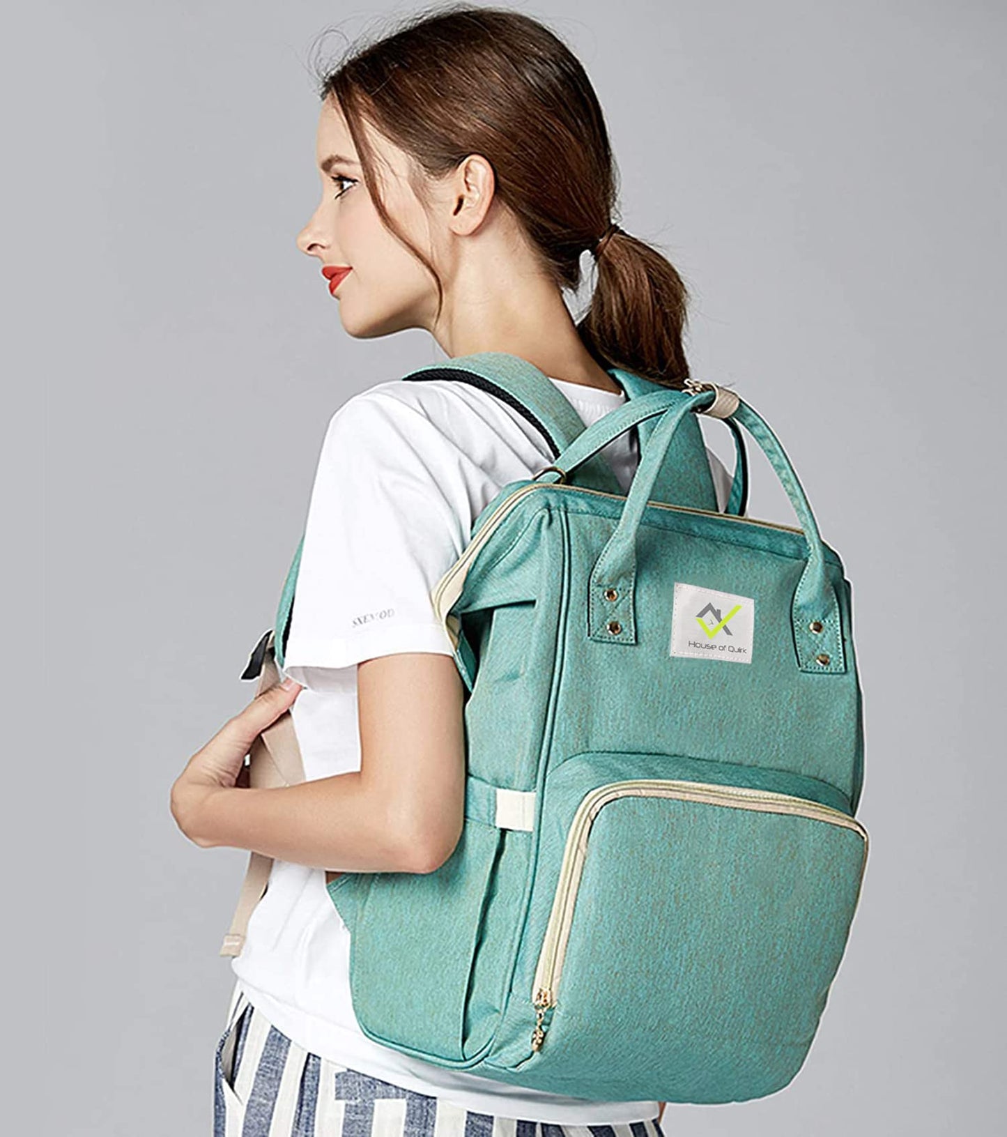 House of Quirk Maternity Backpack (Green)