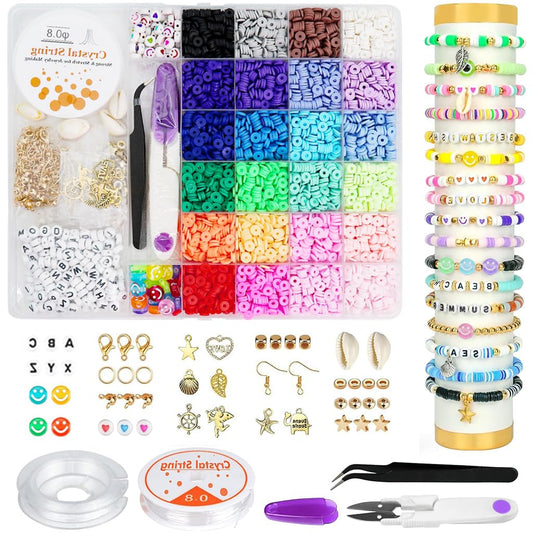 Clay Beads for Bracelet Making Kit| 6000pcs+