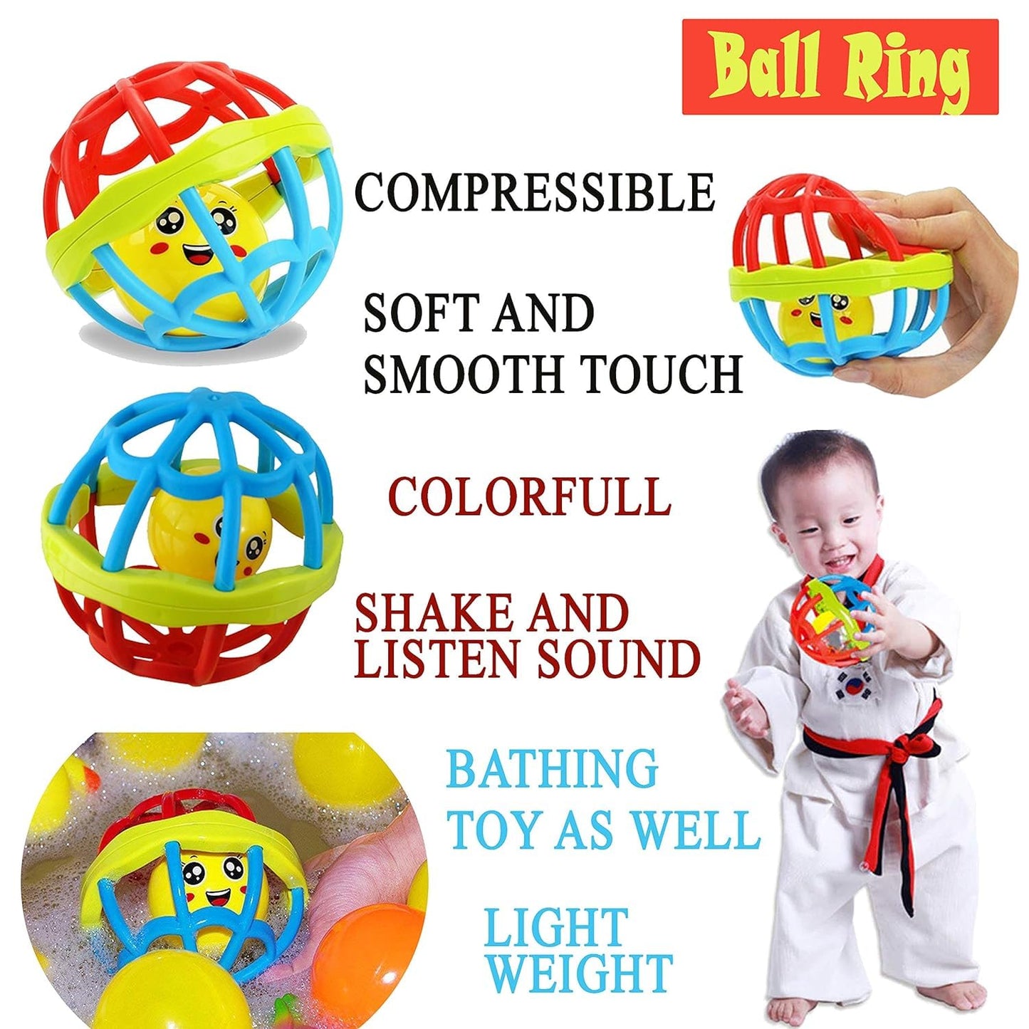 Set of 8 Shake & Grab Rattles