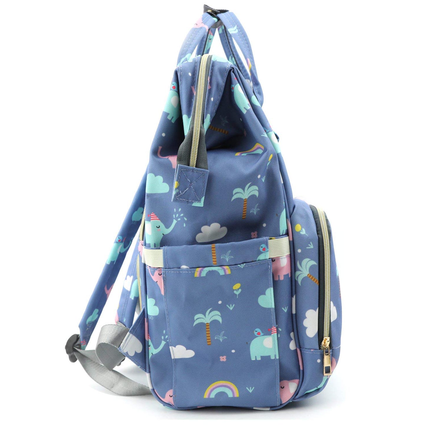 Blue Elephant Printed Maternity Backpack