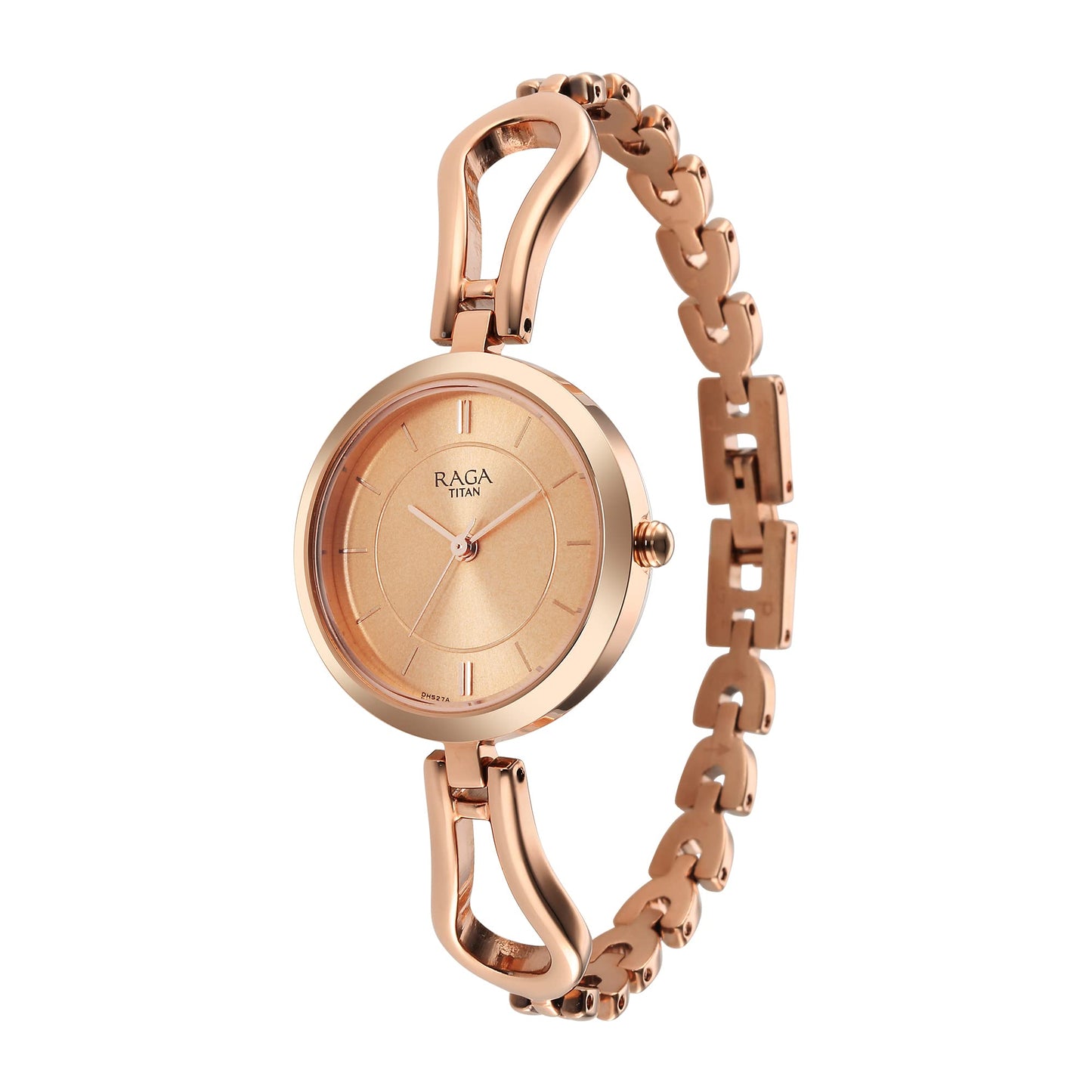 Titan Raga Rose Gold Dial Brass