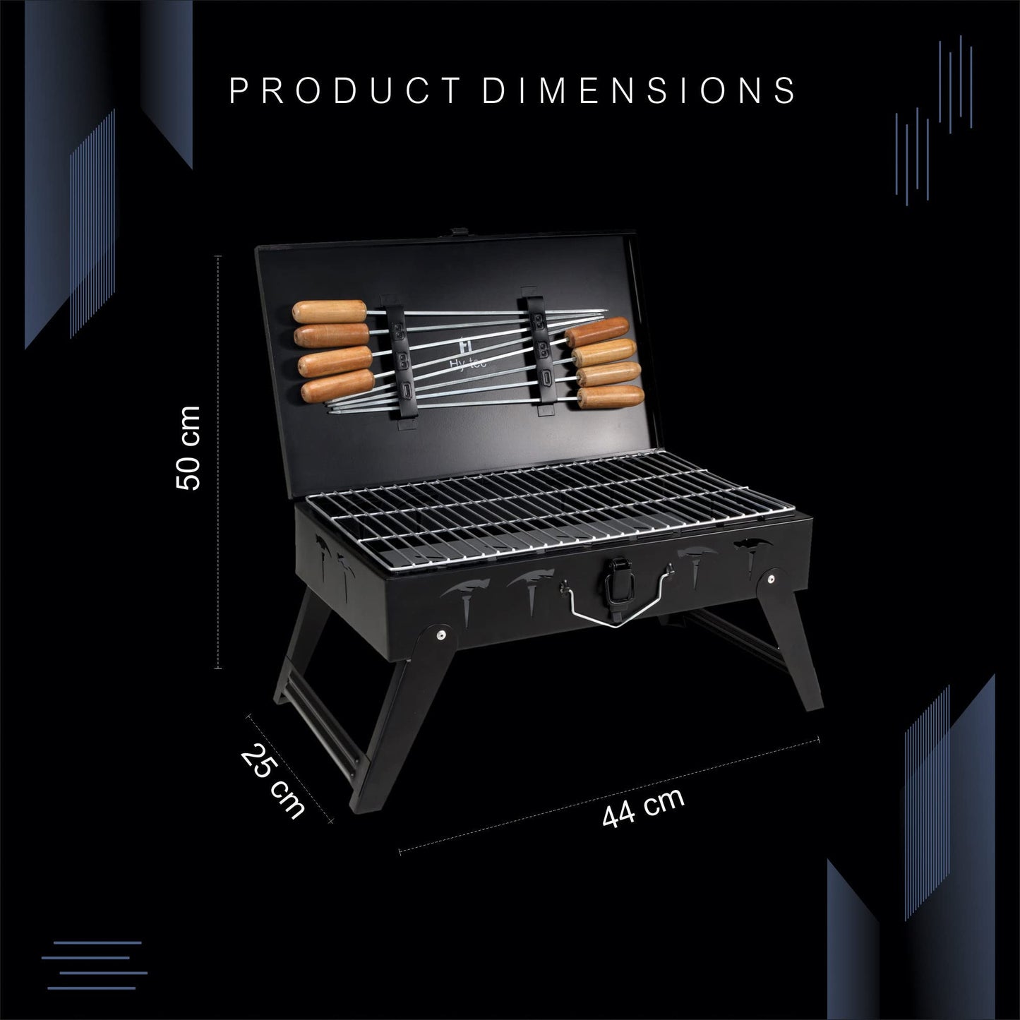 Foldable Charcoal Barbeque Grill