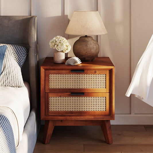 Side Table with 2 Drawers