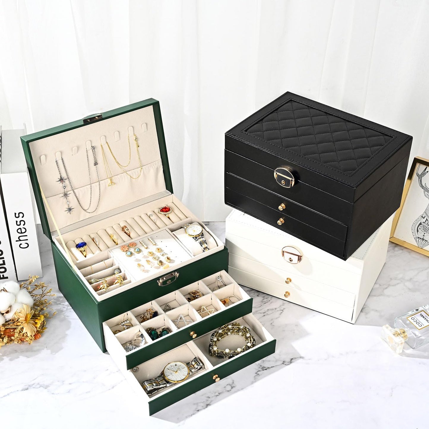 GUOER Jewellery Box for Women