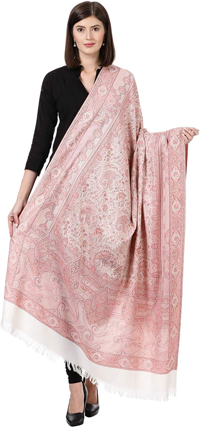 Pashtush Womens Jamawar Shawl