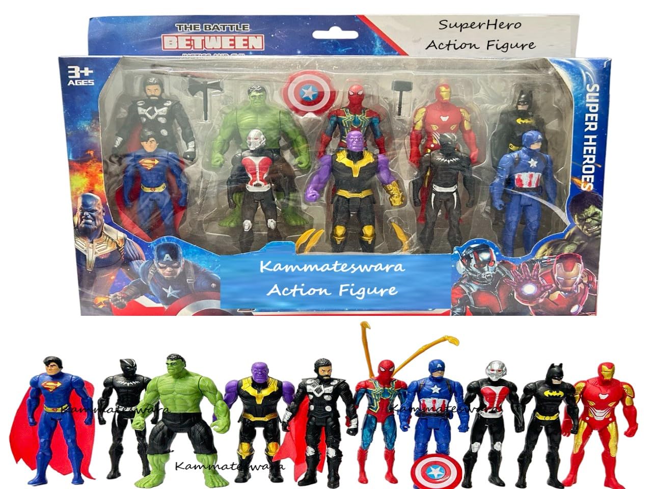 Superhero Action Figure Toys| Set of 10