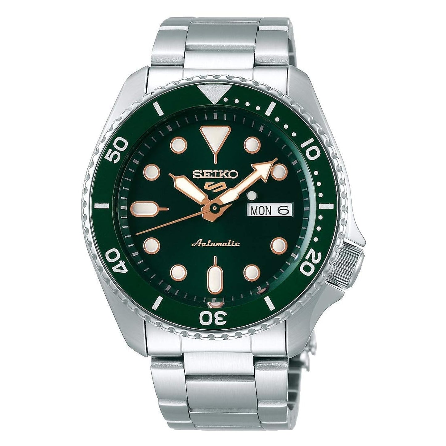 Seiko Stainless Steel Analog Green Dial Men Watch