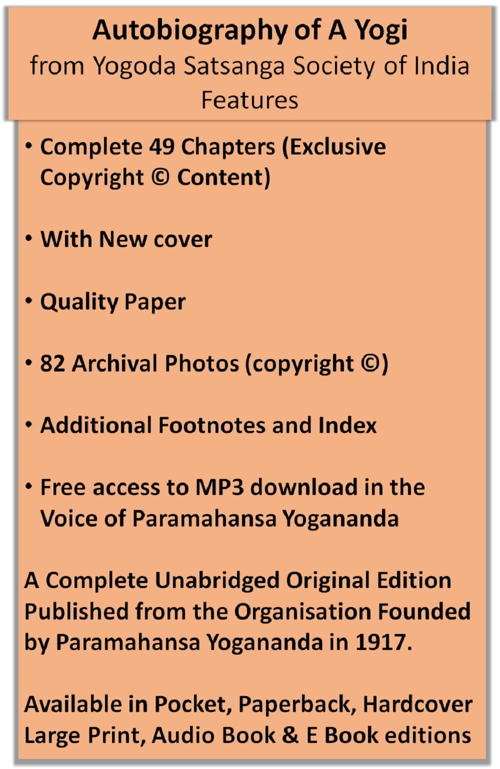 Autobiography of a Yogi