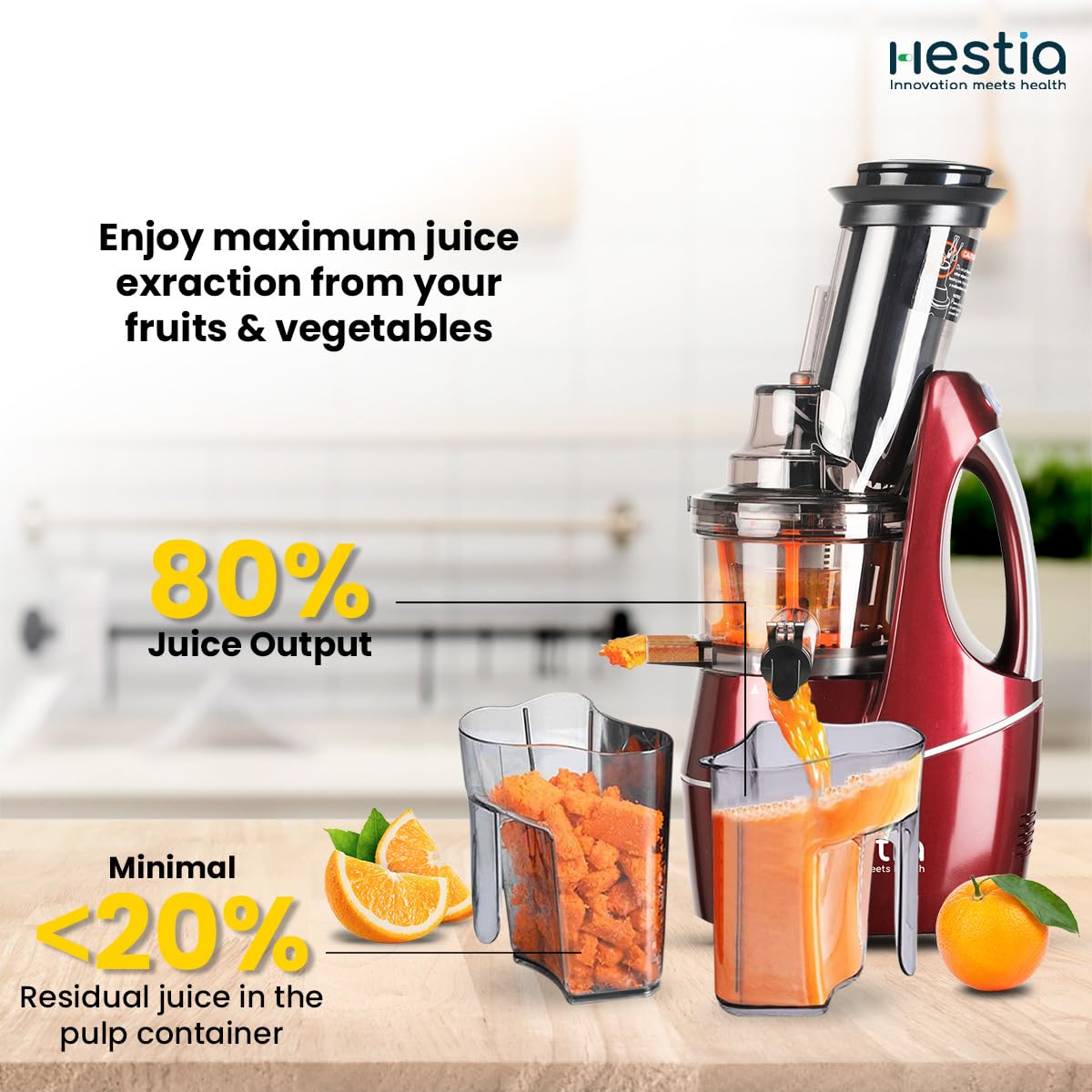 Hestia Nutri-Max Cold Press Slow Juice