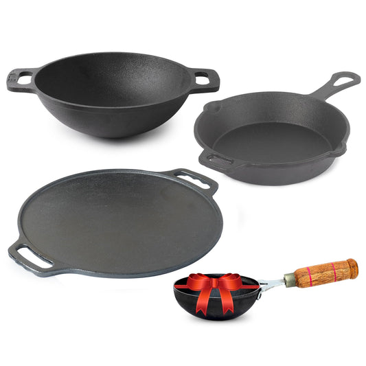 The Indus Valley Cast Iron Cookware Set