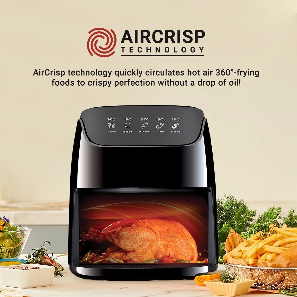 INALSA Air Fryer Digital 4.2L Gourmia Digital