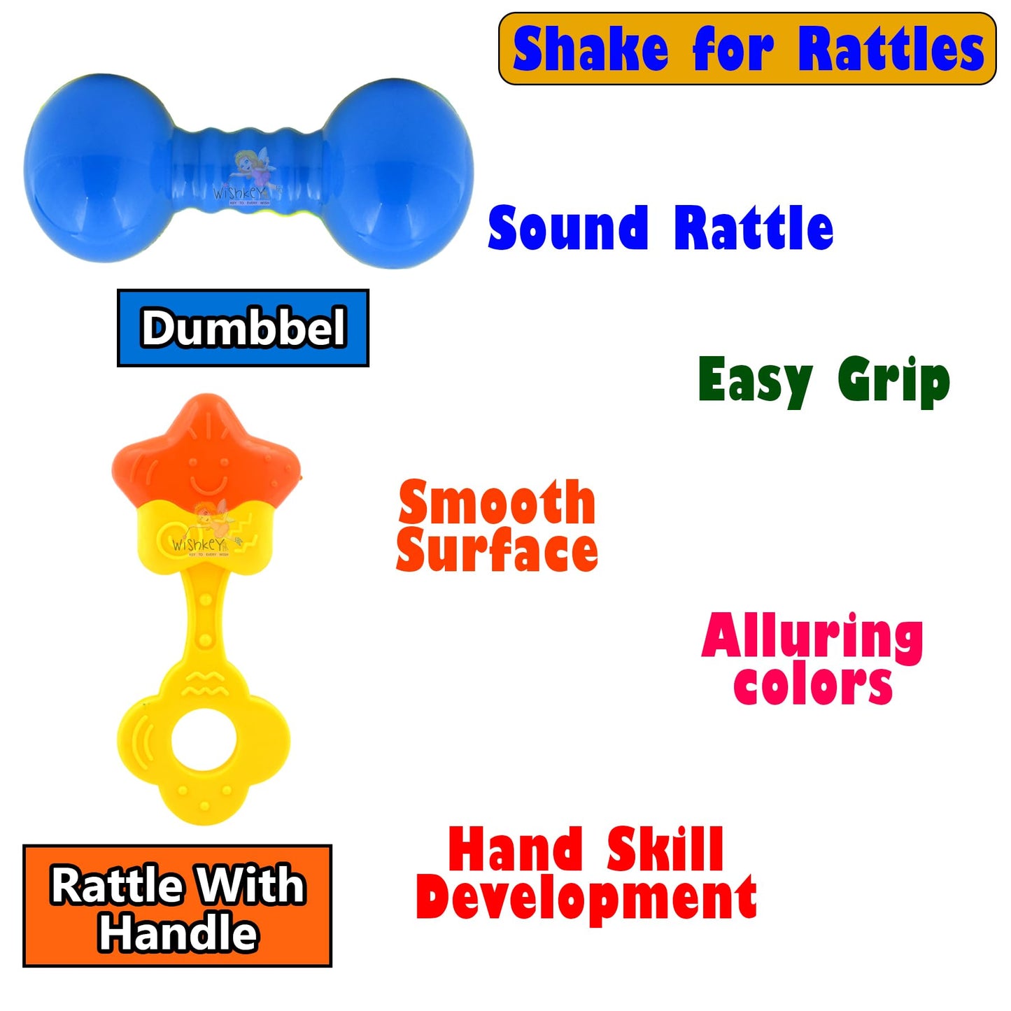 Set of 8 Shake & Grab Rattles