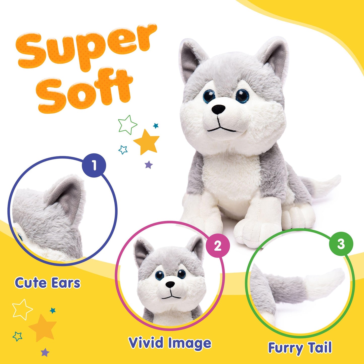 Webby Plush Husky Stuffed Toy