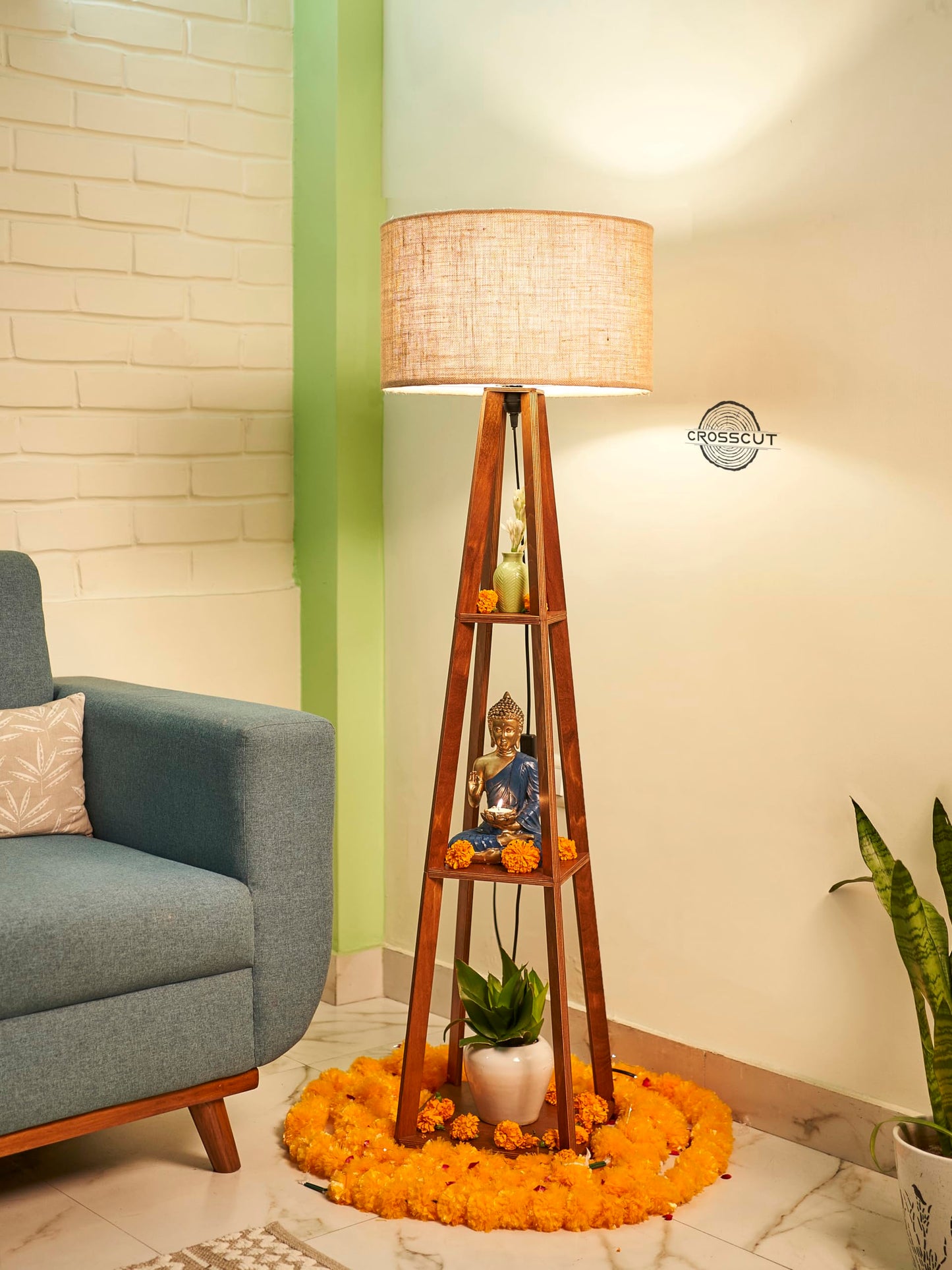 Wooden Floor Lamp