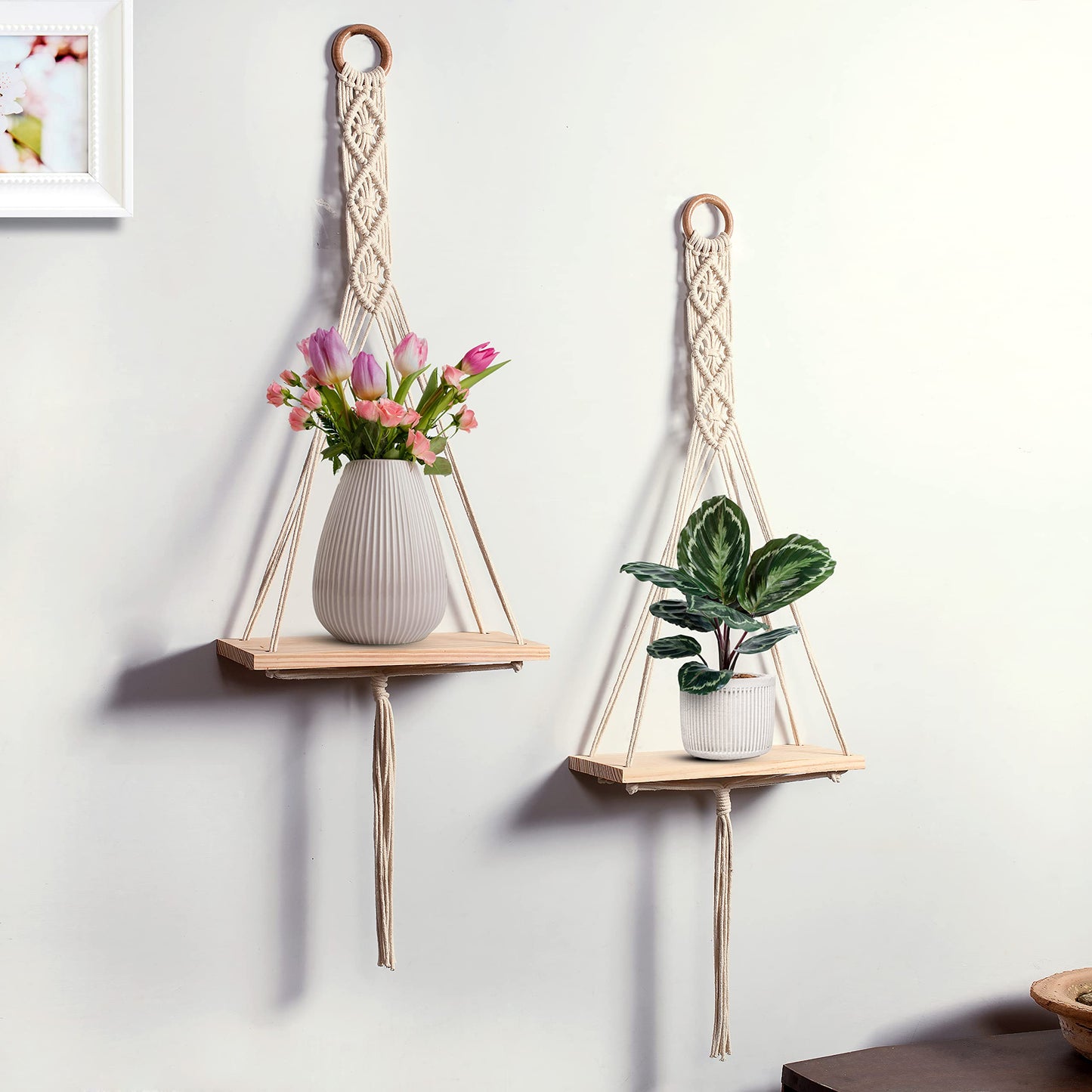 Macrame Handmade Wall Shelf