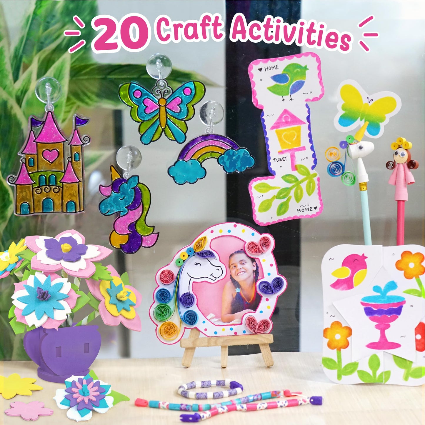 Glass Painting,Paper Quilling Kit