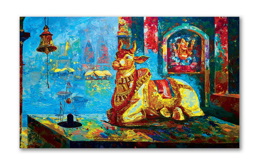 Canvas Painting- Lord Shiva & Nandi