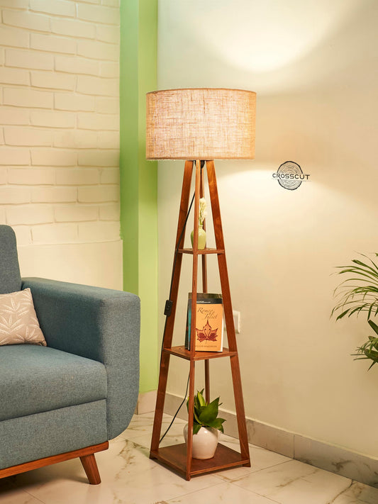 Wooden Floor Lamp