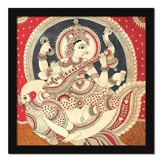 Madhubani Goddess Saraswati Devi Maa