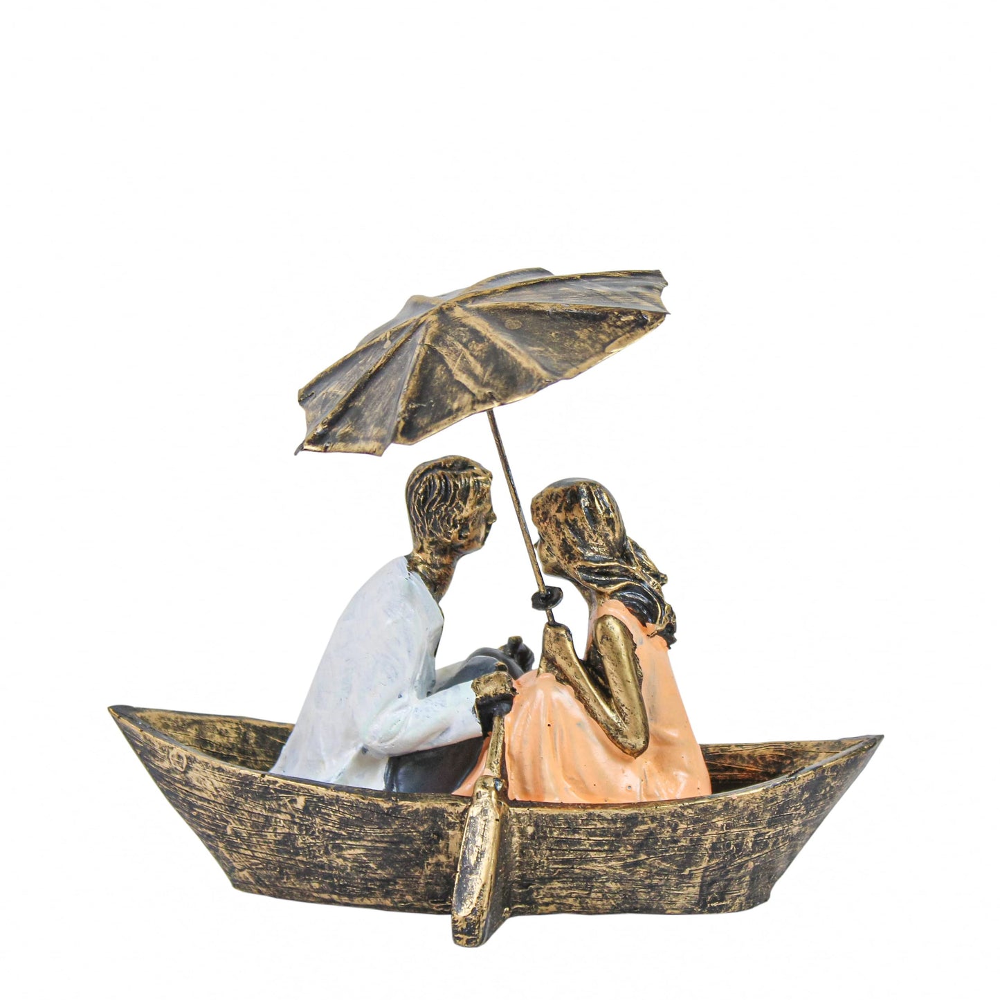 Romantic Boat Couple Showpiece