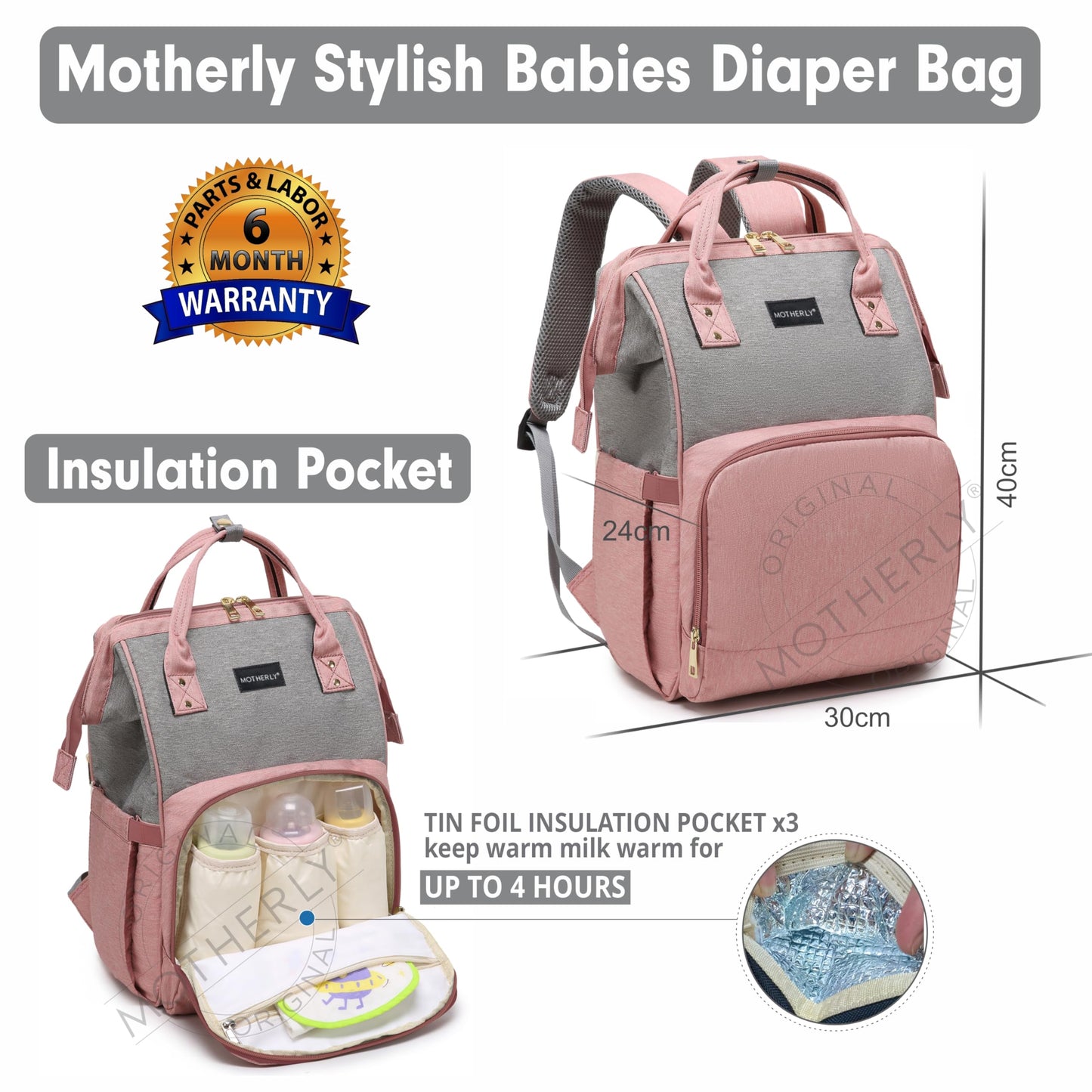 Maternity Bag Dual Tone 18L Backpack