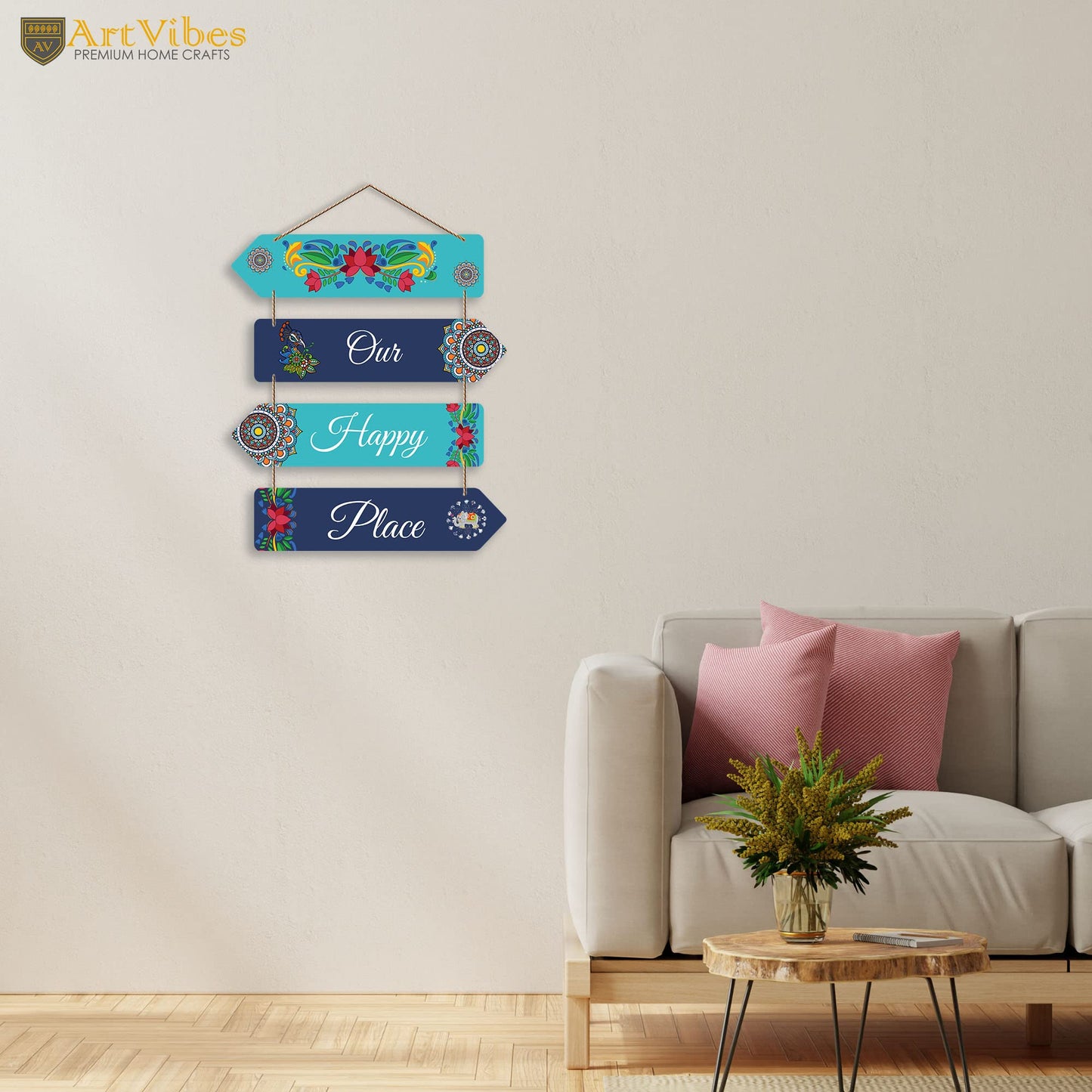 Happy Place Decorative Wall Art