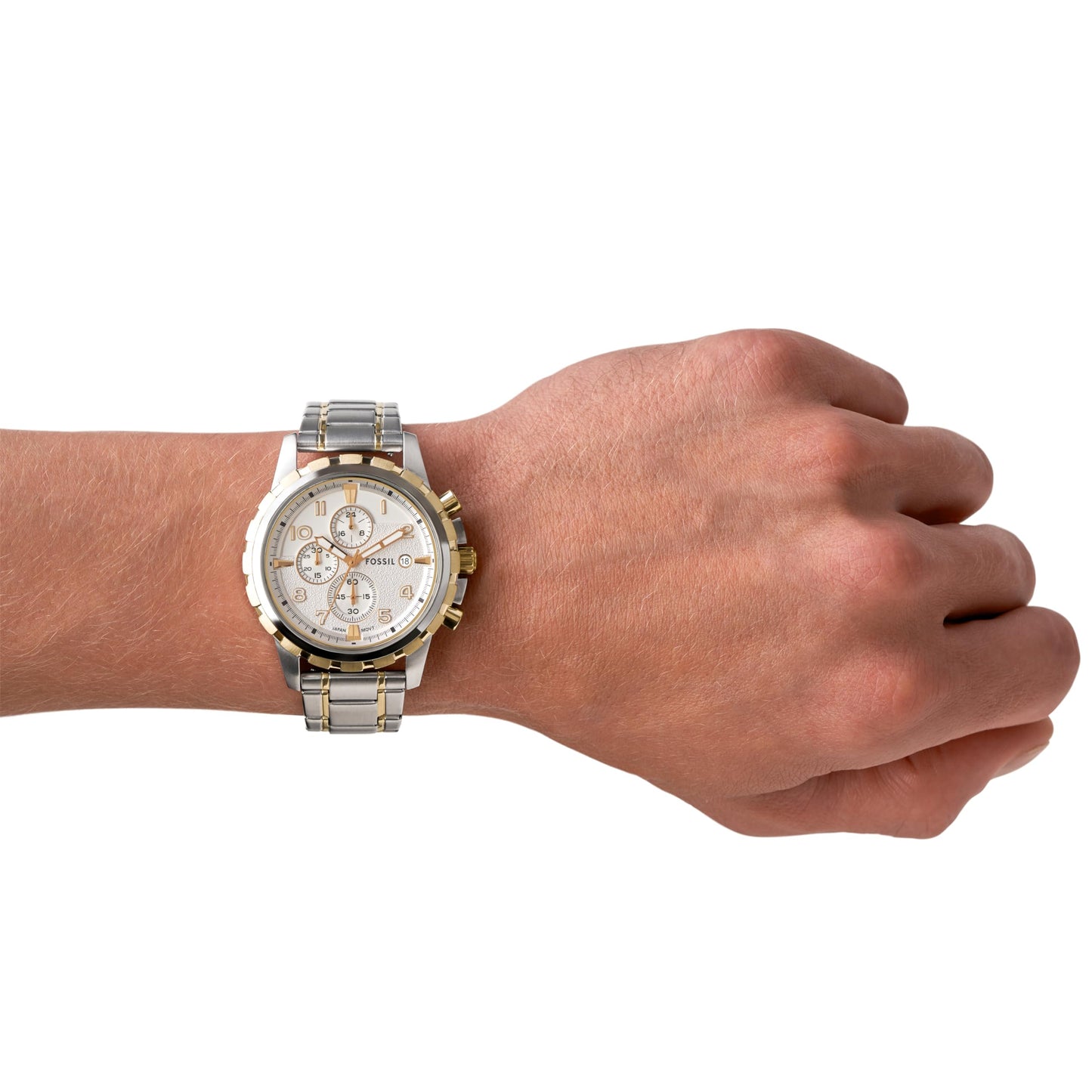 Fossil Analog White Dial Men's Watch