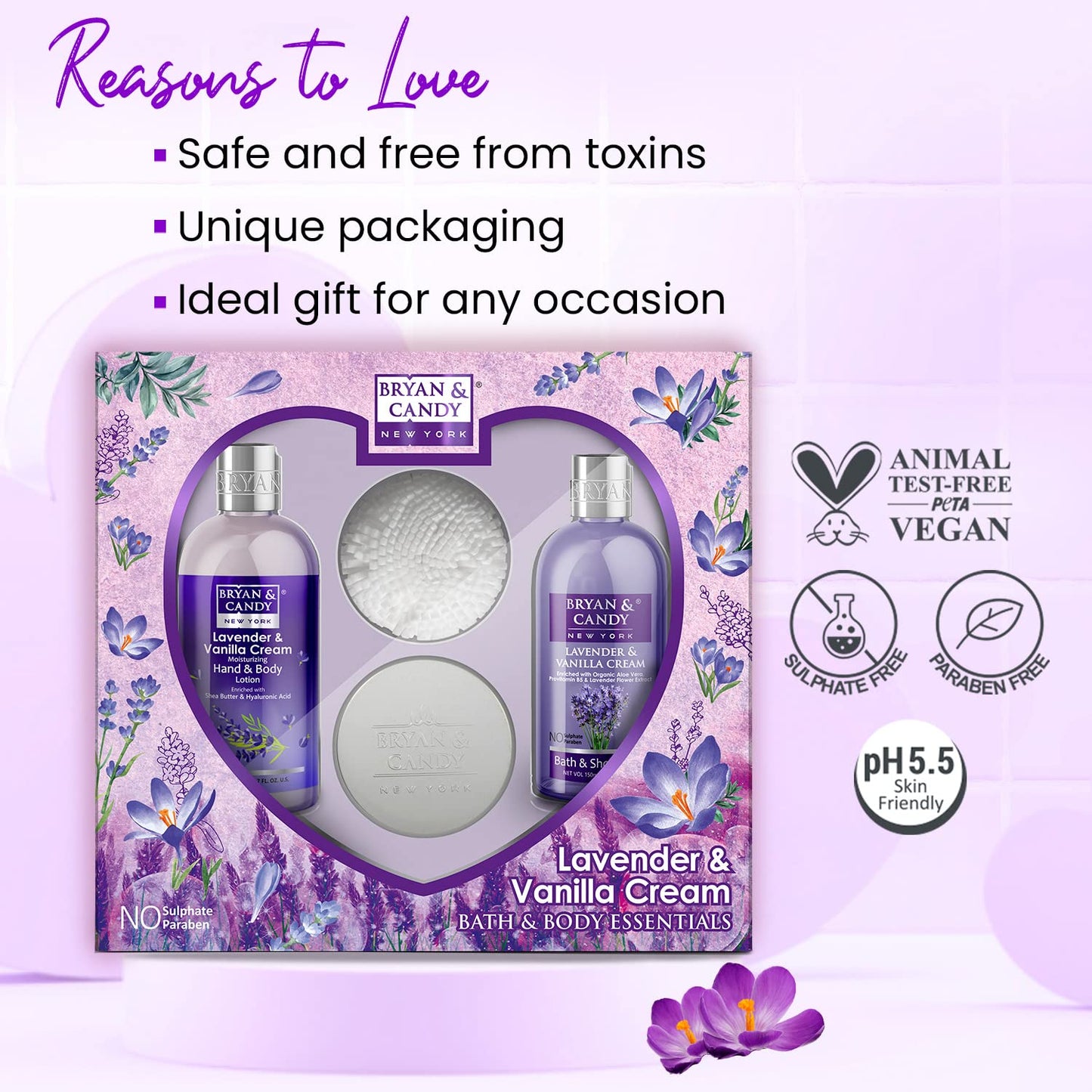 Bryan & Candy Lavender Heart Kit Combo