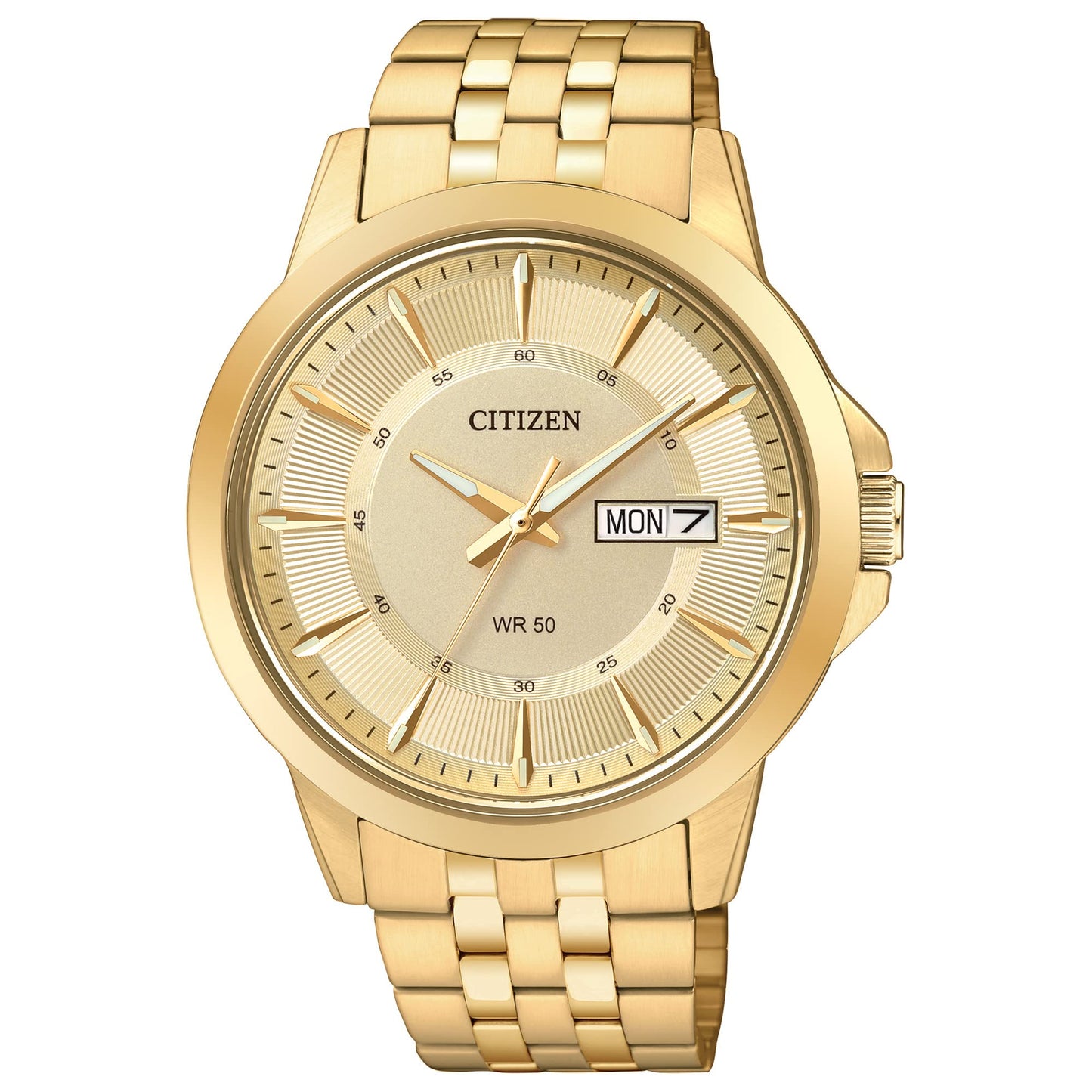 Citizen Stainless Steel Analog Gold Dial Men Watch