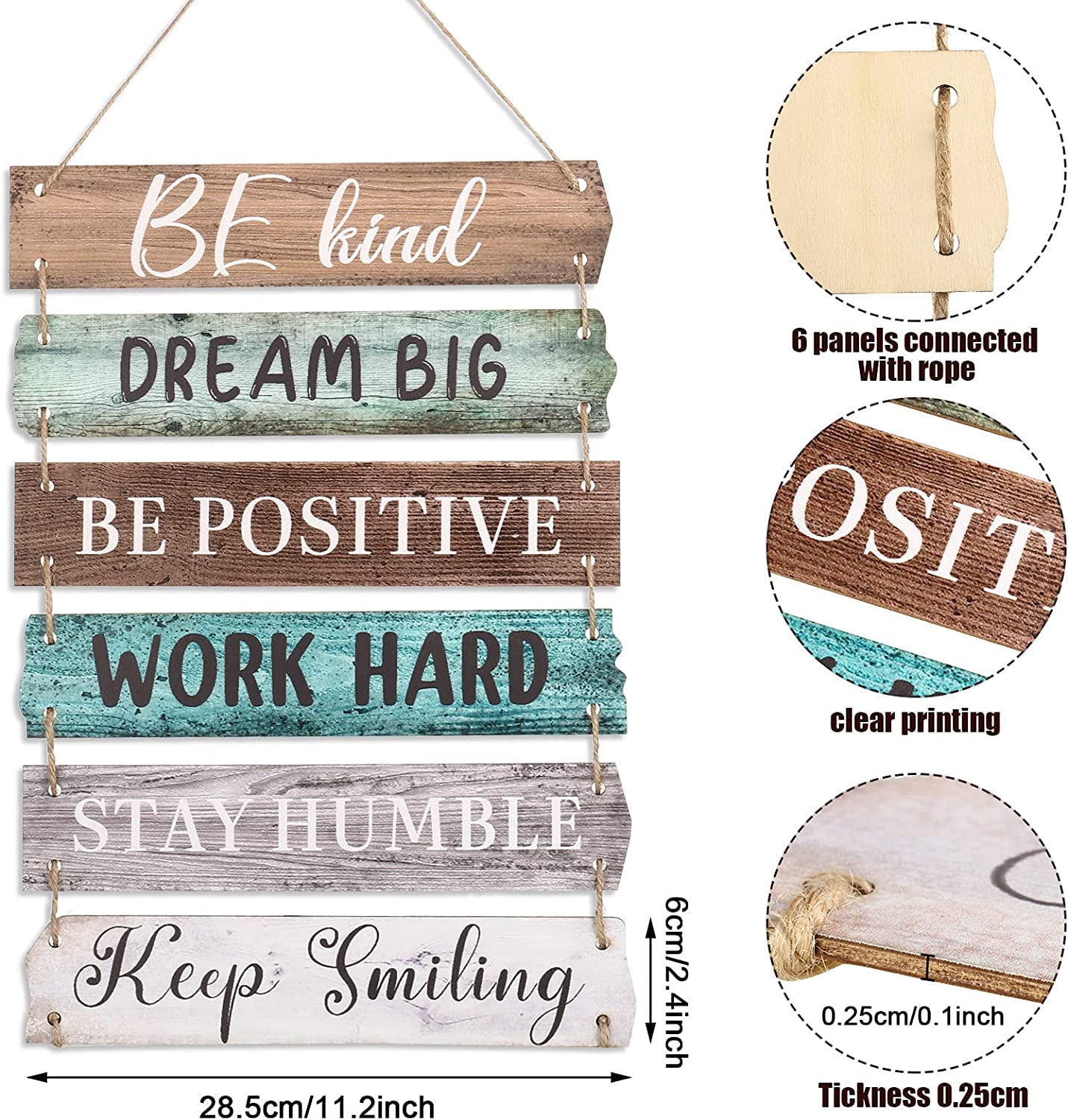 Wall Decor for Living Room- 6 Pieces