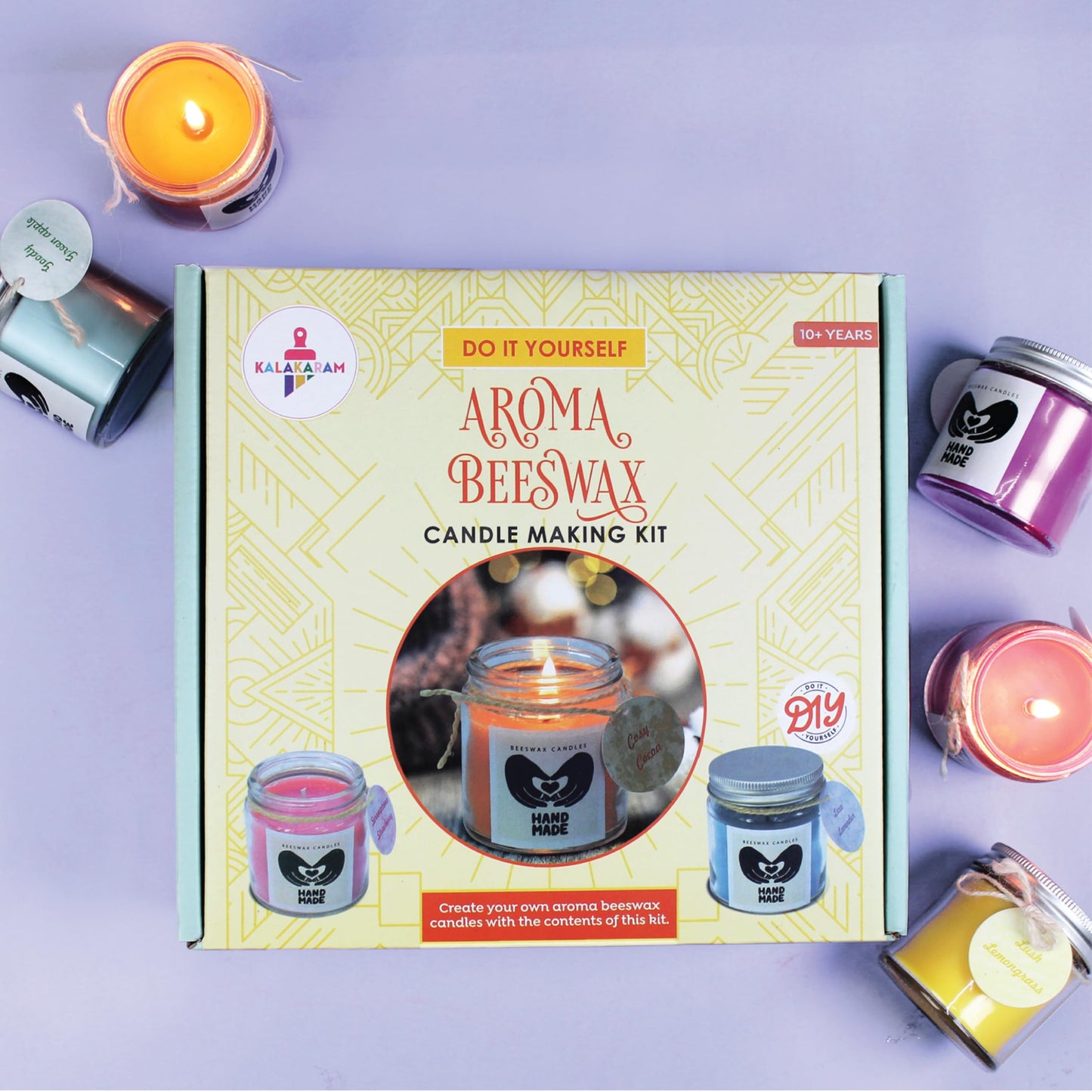 Kalakaram Aroma Beeswax Candle Kit