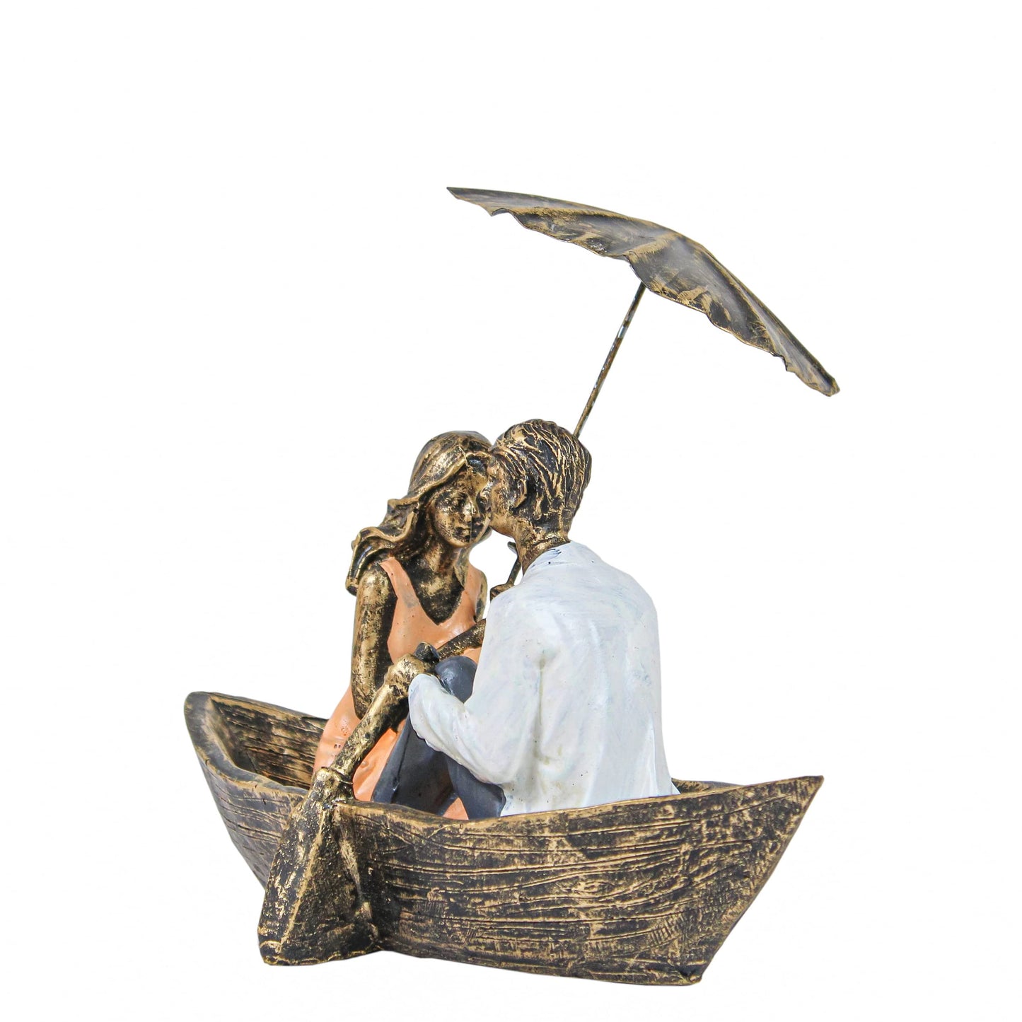 Romantic Boat Couple Showpiece