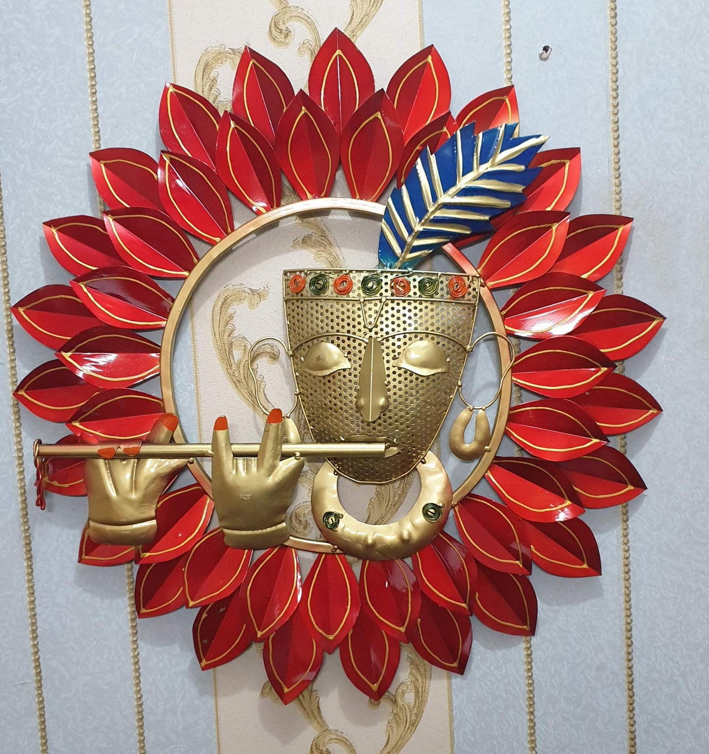 Krishna Metal Wall Hanging