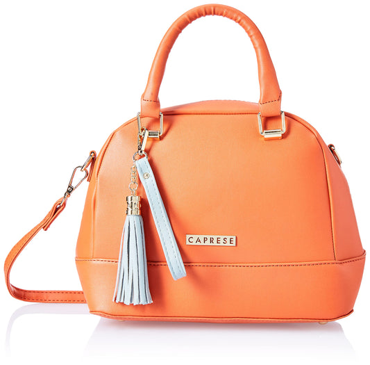 Caprese Womens Small Orange Satchel