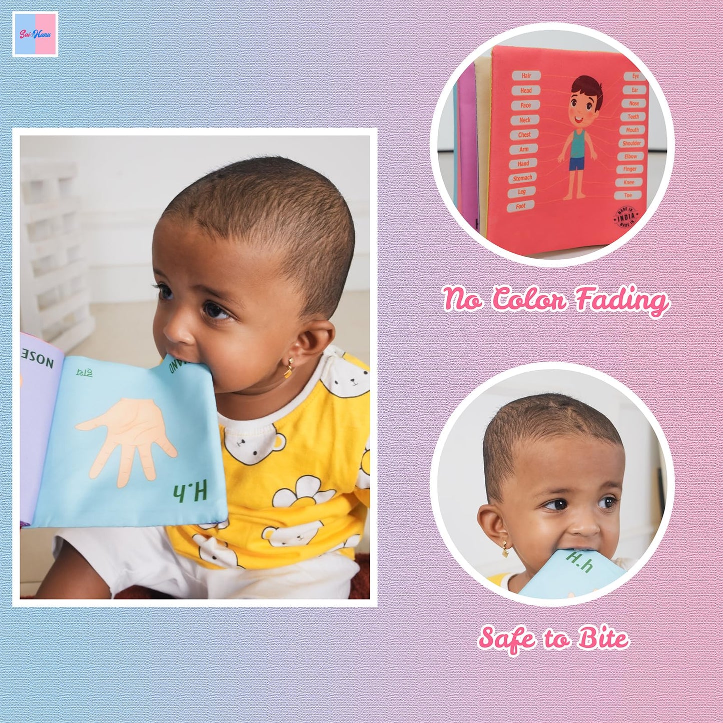 Educational Cloth Book| 0 to 3 Years