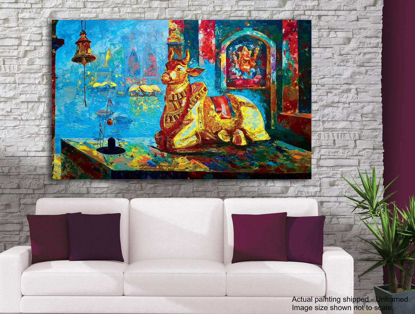 Canvas Painting- Lord Shiva & Nandi