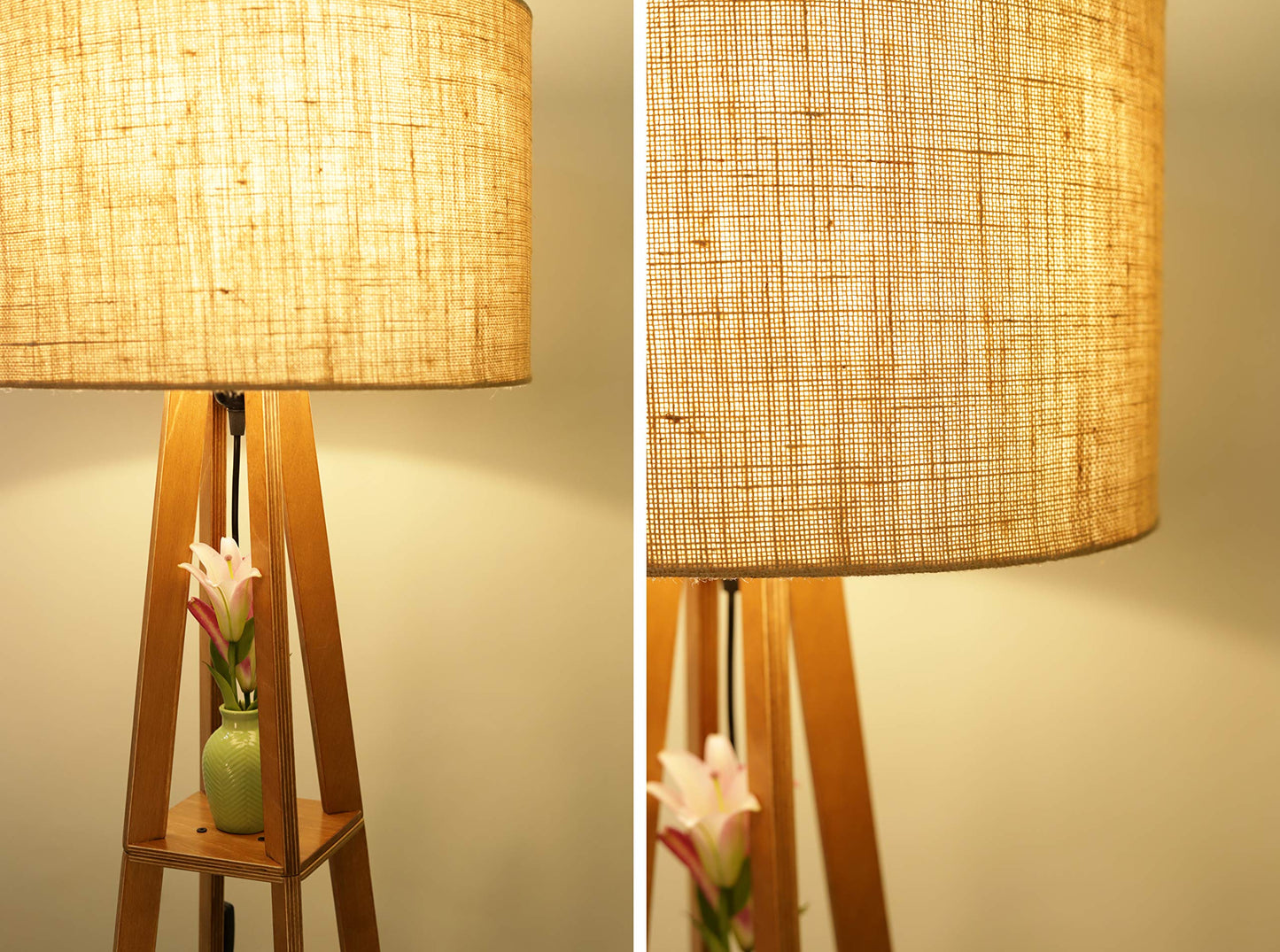 Wooden Floor Lamp